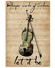 Violin Whisper Words Of Wisdom Let It Be 11x17 Poster front