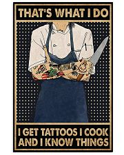 Chef - I Get Tattoos I Cook And I Know Things 11x17 Poster front