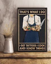 Chef - I Get Tattoos I Cook And I Know Things 11x17 Poster lifestyle-poster-3
