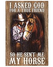 Horse Girl - I Asked God For A True Friend 11x17 Poster front