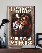 Horse Girl - I Asked God For A True Friend 11x17 Poster lifestyle-poster-2
