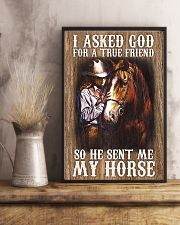 Horse Girl - I Asked God For A True Friend 11x17 Poster lifestyle-poster-3