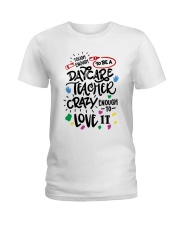 Tough Enough To Be A Daycare Teacher Ladies T-Shirt front