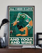 Yoga - All I Need Is Love And Yoga And Wine 11x17 Poster lifestyle-poster-2