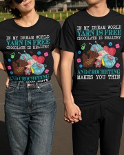 Crocheting Makes You Thin Classic T-Shirt apparel-classic-tshirt-lifestyle-front-146