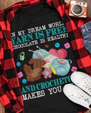 Crocheting Makes You Thin Classic T-Shirt apparel-classic-tshirt-lifestyle-front-163