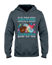 Crocheting Makes You Thin Hooded Sweatshirt tile