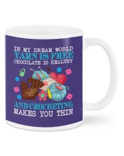 Crocheting Makes You Thin Mugs tile