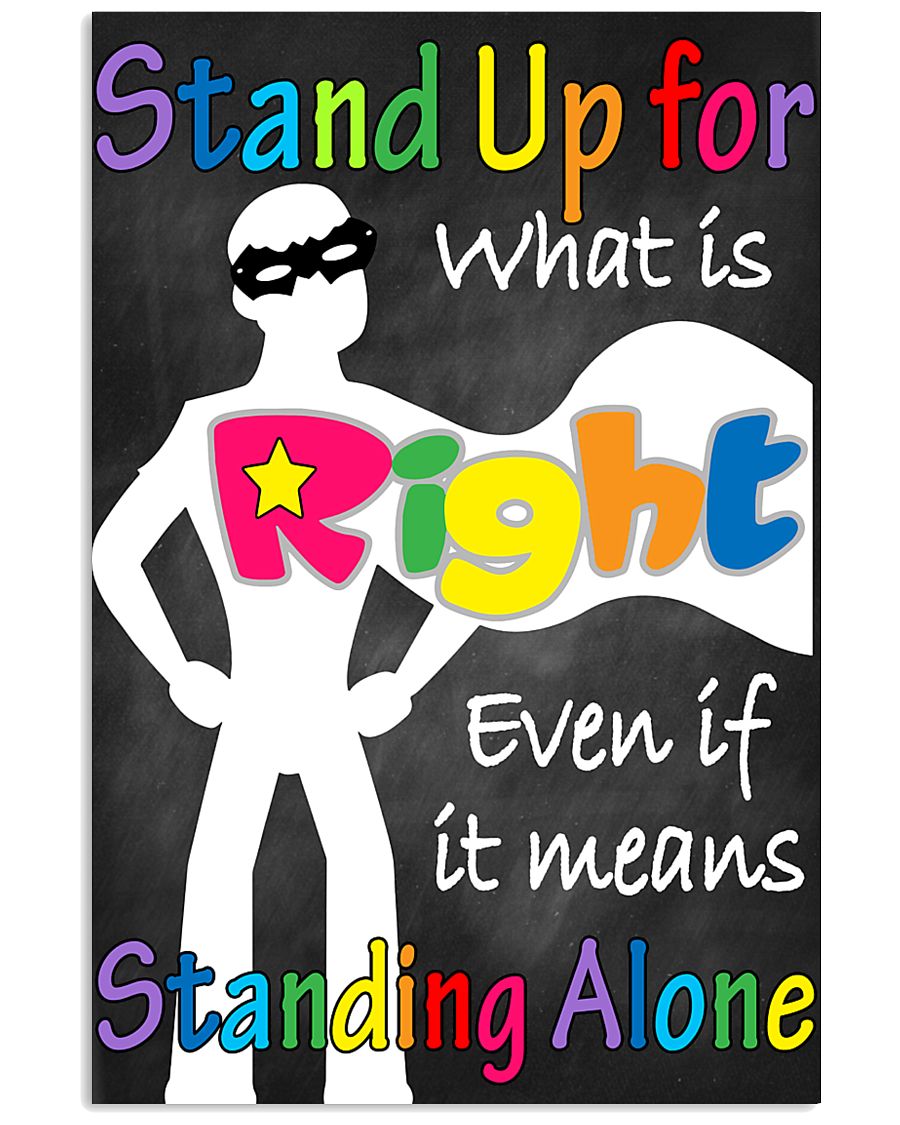Social Workers Stand Up For What Is Right 11x17 Poster