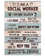 Social worker I am here to provide support Poster 11x17 Poster front