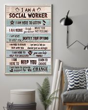 Social worker I am here to provide support Poster 11x17 Poster lifestyle-poster-1