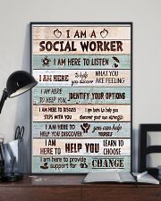Social worker I am here to provide support Poster 11x17 Poster lifestyle-poster-2