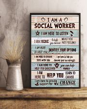 Social worker I am here to provide support Poster 11x17 Poster lifestyle-poster-3
