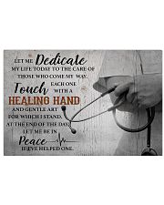 Medical Assistant - Let me dedicate my life 17x11 Poster front
