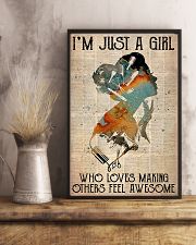 Hairdresser Just A Girl 11x17 Poster lifestyle-poster-3