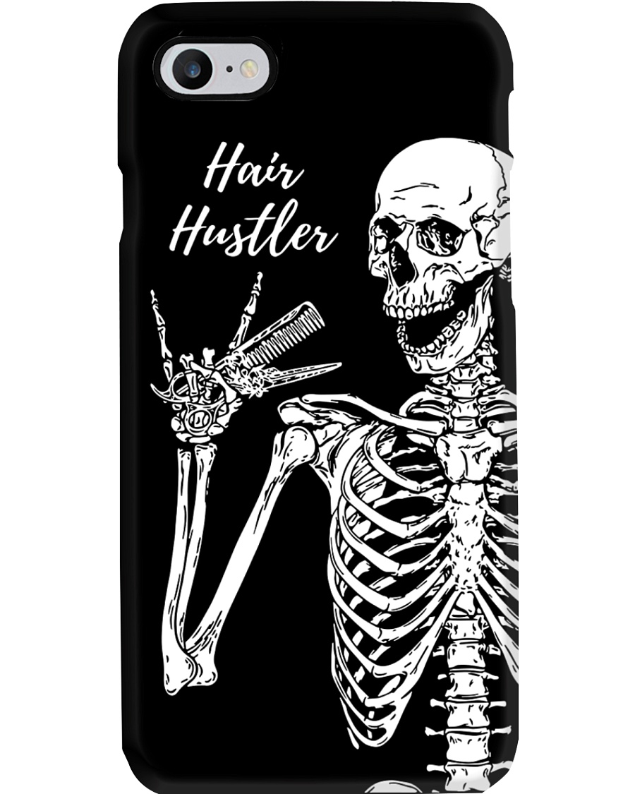 Hairdresser Hair Hustler Skeleton Phone Case