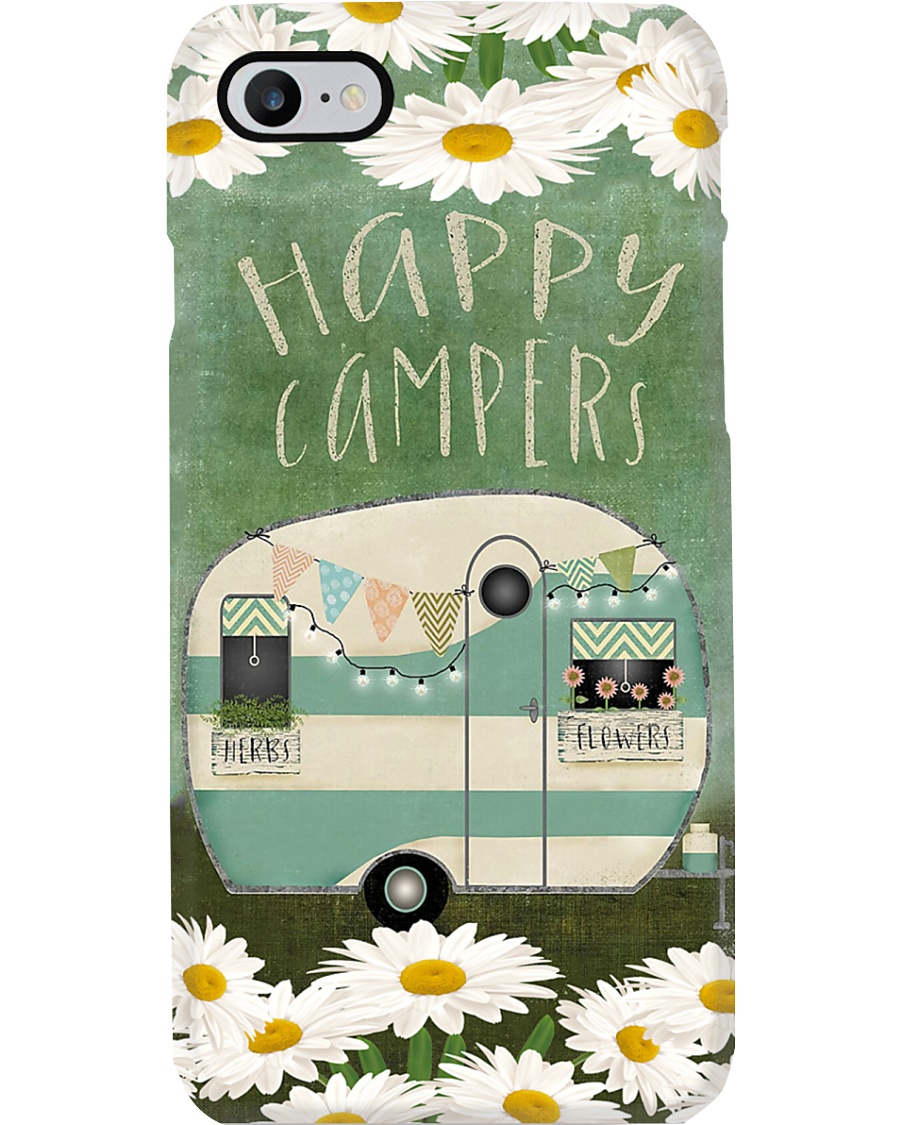 Happy Campers With Herbs And Flowers Phone Case