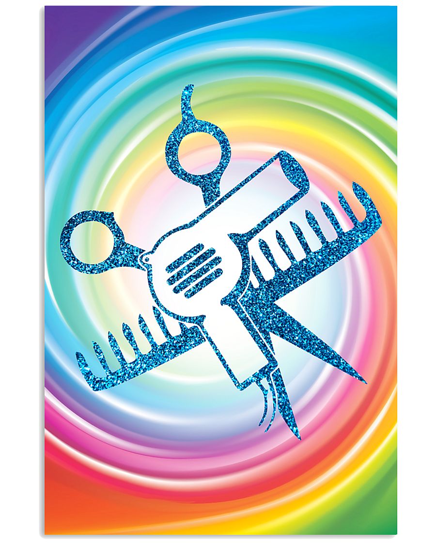 Hairdresser Color Symbols 11x17 Poster