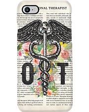 Occupational Therapy Caduceus Flower Phone Case thumbnail