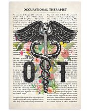 Occupational Therapy Caduceus Flower 11x17 Poster front