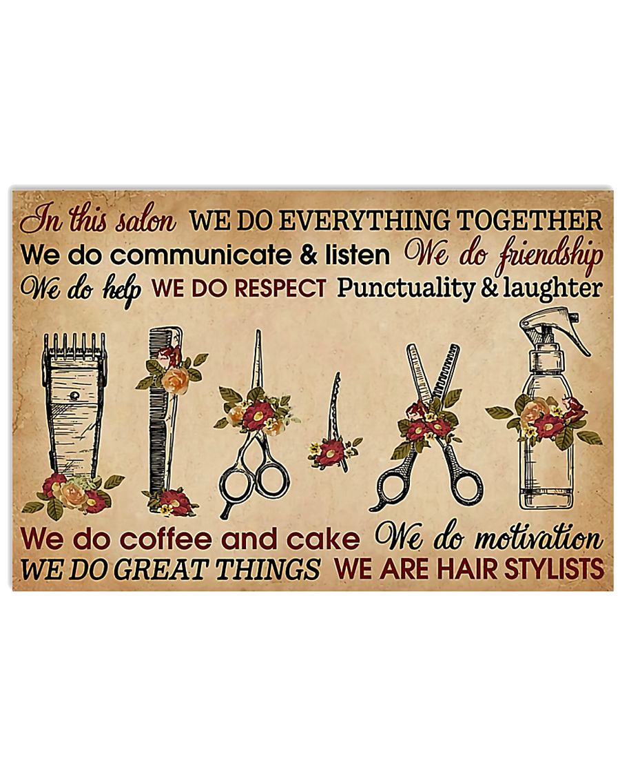 Hairdresser We Do Everything 17x11 Poster