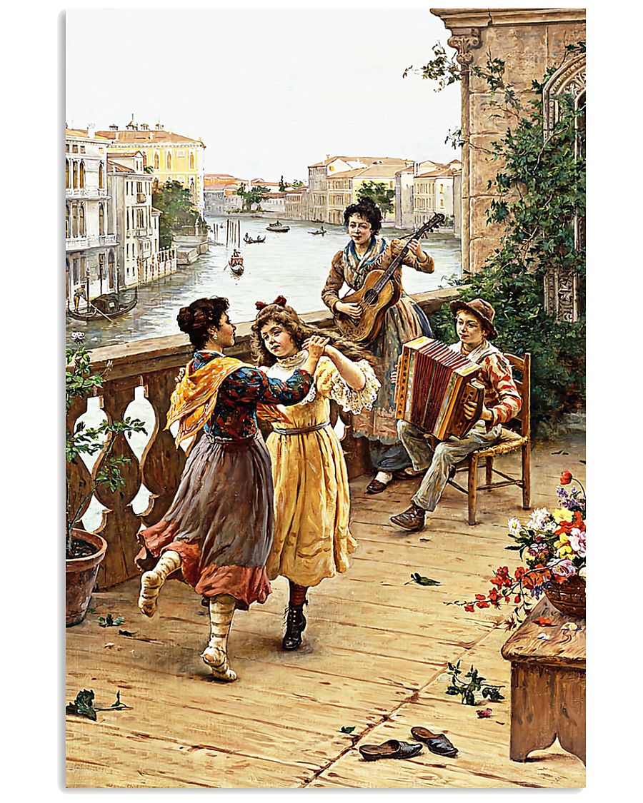 Accordion Dancing Children Poster 11x17 Poster