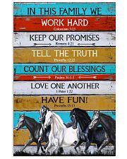 Horse Girl In This Family We Work Hard 11x17 Poster front