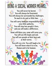 Being A Social Workers Mean Poster 11x17 Poster front