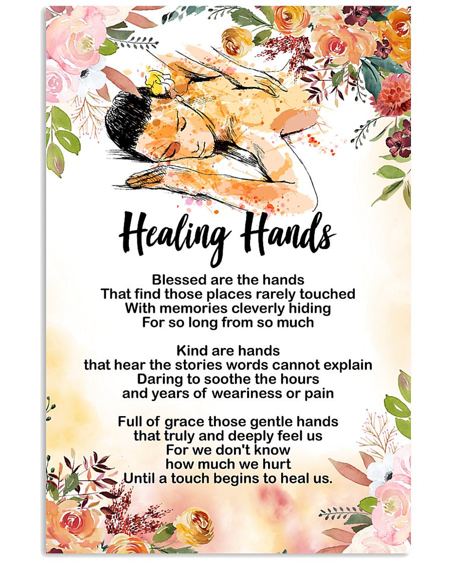 Massage Therapist Healing Hands Poster 11x17 Poster