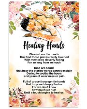 Massage Therapist Healing Hands Poster 11x17 Poster front