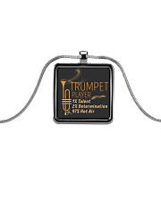 Trumpet Hot Air Metallic Rectangle Necklace thumbnail