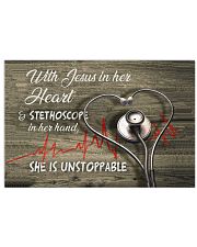 Nurse She is unstoppable Poster 17x11 Poster front