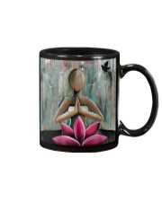 Yoga Lotus Meditation Mug front