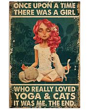 Yoga Girl Loves Cat 11x17 Poster front