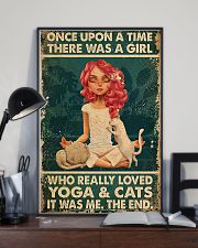 Yoga Girl Loves Cat 11x17 Poster lifestyle-poster-2