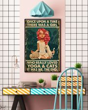 Yoga Girl Loves Cat 11x17 Poster lifestyle-poster-6