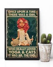 Yoga Girl Loves Cat 11x17 Poster lifestyle-poster-8