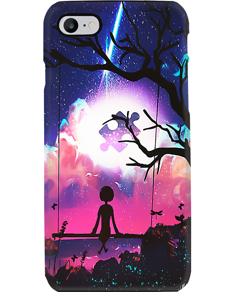Autism Awareness Puzzle on the cloud Phone Case