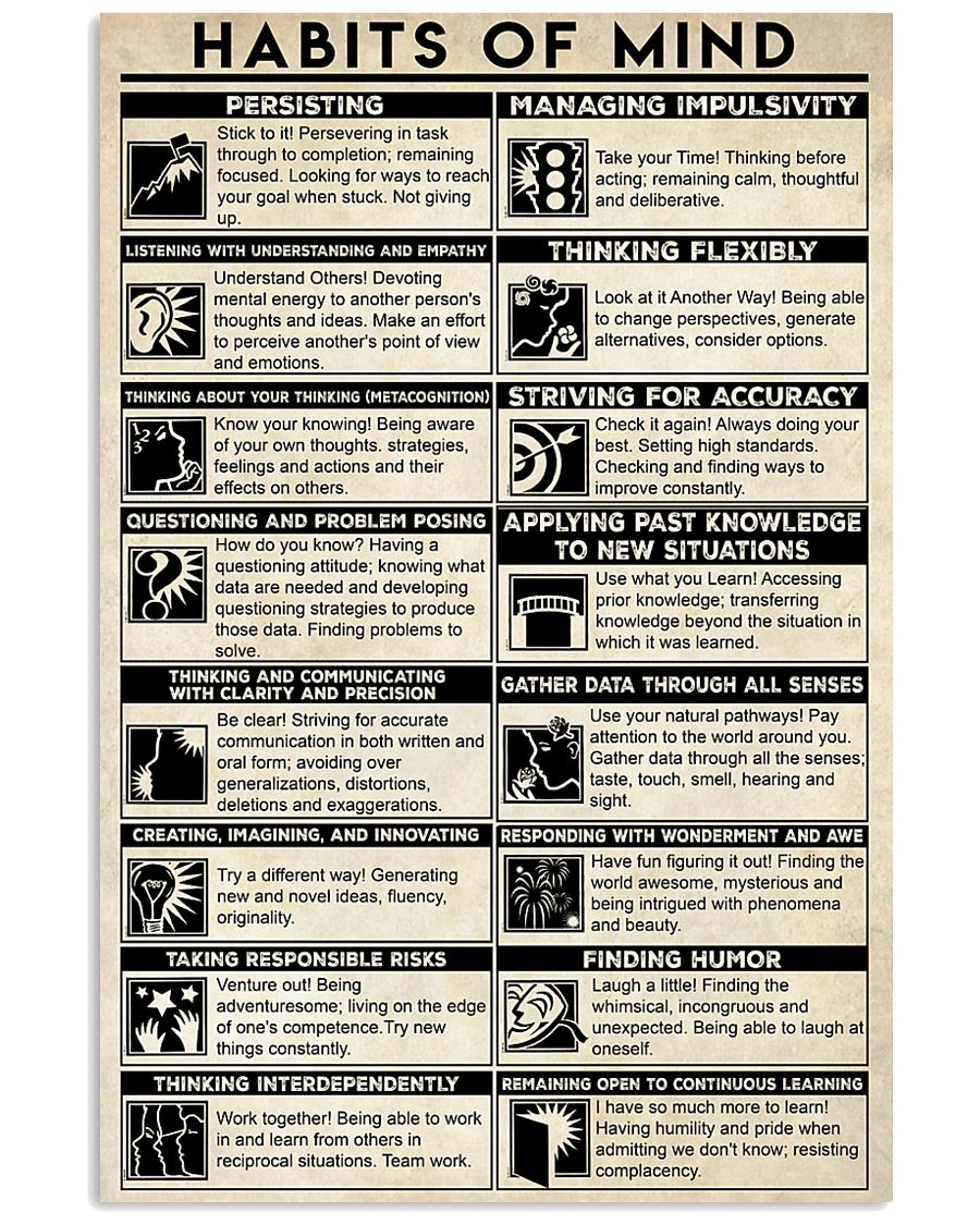 Social Worker Habits Of Mind 11x17 Poster