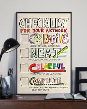 Teacher Check- List For Your Artwork 11x17 Poster lifestyle-poster-2