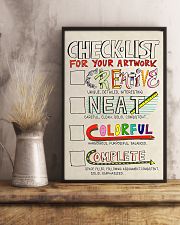 Teacher Check- List For Your Artwork 11x17 Poster lifestyle-poster-3