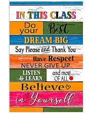 Inspiration For Student Teacher 11x17 Poster front