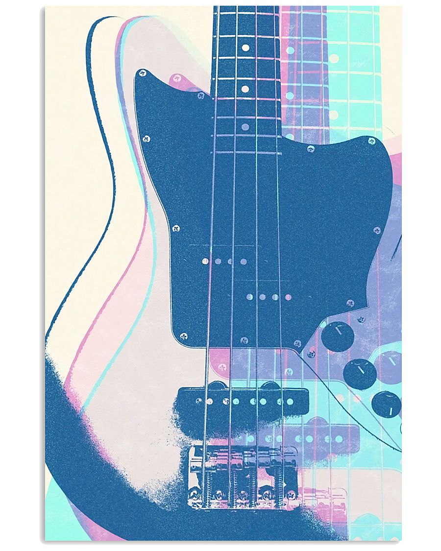 Bass Guitar Art 11x17 Poster