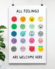 Social Worker All Feelings Are Welcome Here 11x17 Poster aos-poster-portrait-11x17-lifestyle-19
