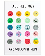 Social Worker All Feelings Are Welcome Here 11x17 Poster front