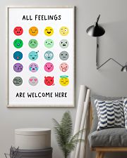 Social Worker All Feelings Are Welcome Here 11x17 Poster lifestyle-poster-1