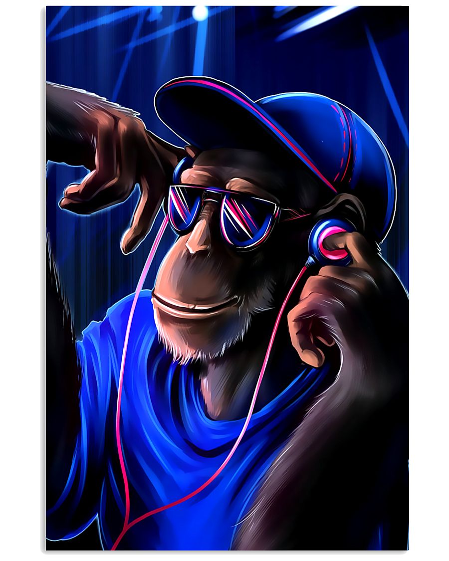 DJ Monkey 11x17 Poster