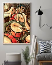 Drummer Gift Vintage Drum Man Art 11x17 Poster lifestyle-poster-1