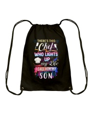 Chef I call him my son Drawstring Bag thumbnail