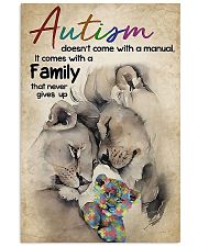 Autism comes with a family that never gives up 11x17 Poster front